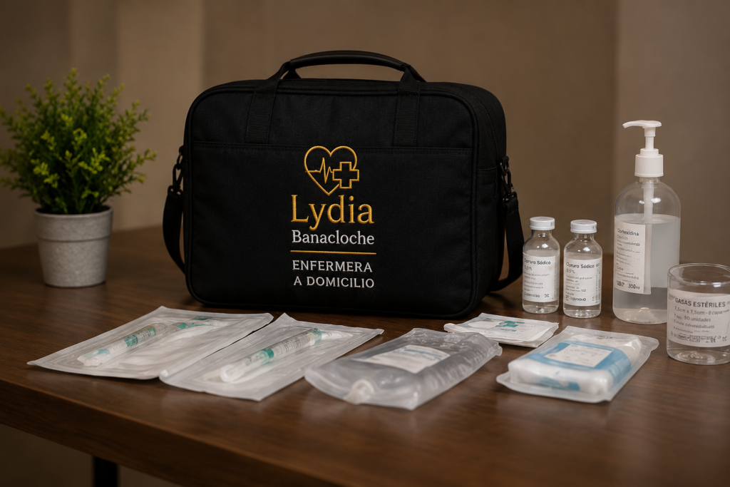Material para administración de medicación intravenosa a domicilio en Camp de Túria
